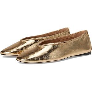 Steve Madden Women's Leni Shoes, Synthetic Rubber Sole - Gold Leather, Size 7.5